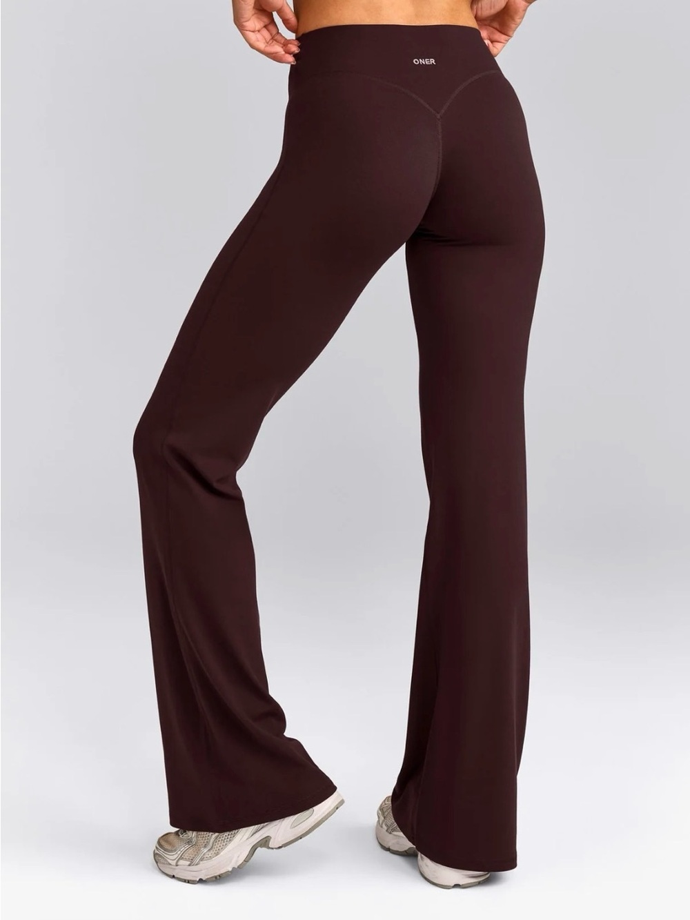Oner Active Soft Motion Flared Pants Plum Brown Large Short